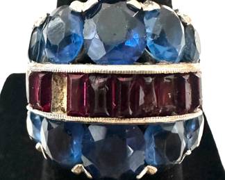 Sterling Silver Rhinestone Ring