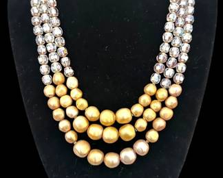 Czech Crystal and Beaded Necklace