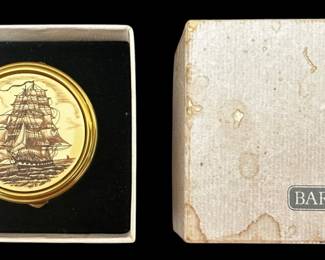 Vintage Barlow Sailboat Pill Box