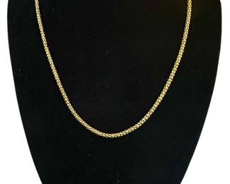 925 Silver Gold Tone Necklace