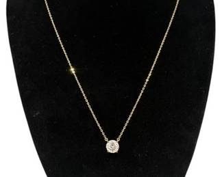 Cubic Zirconia Pendant Necklace