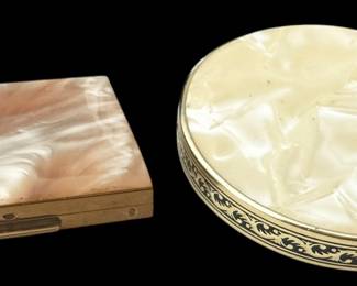 Two Mother of Pearllike Compacts