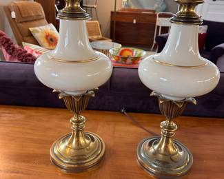Lenox Hollywood Regency Table Lamps Torchiere Style