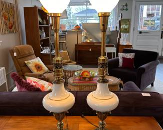 Lenox Hollywood Regency Table Lamps Torchiere Style