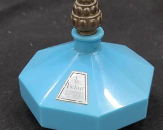 Le Debut Bleu 1920s Art Deco Paris perfume bottle