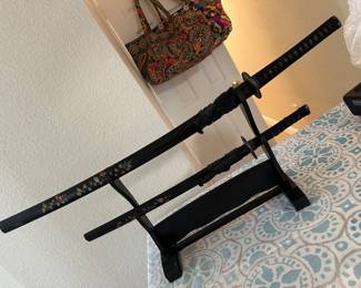 Katana swords display Not sharp