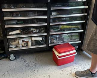 husky clear drawer cabinet