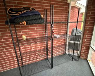 6' metl shelves