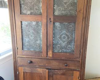 Antique Tin Front Pie Safe (from a Newport News store per the Homeowner! Furniture prices will be between 60% and 75% OFF and will be clearly marked. All other items 75% off!