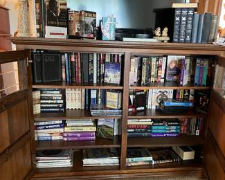 Tons books, cook books, and VHS tapes. Lonesome Dove & North & South VHS sets 