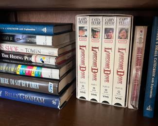 Books by Billy Graham and other religious leaders 
