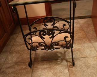 Glass top accent table ($75)