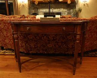 Sofa table and large sofa