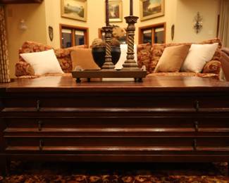Large coffee table with three drawers