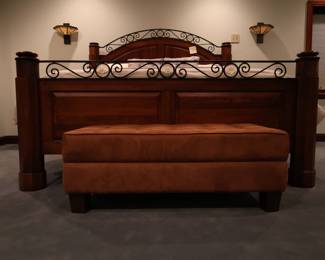 Ottoman and king sized bed