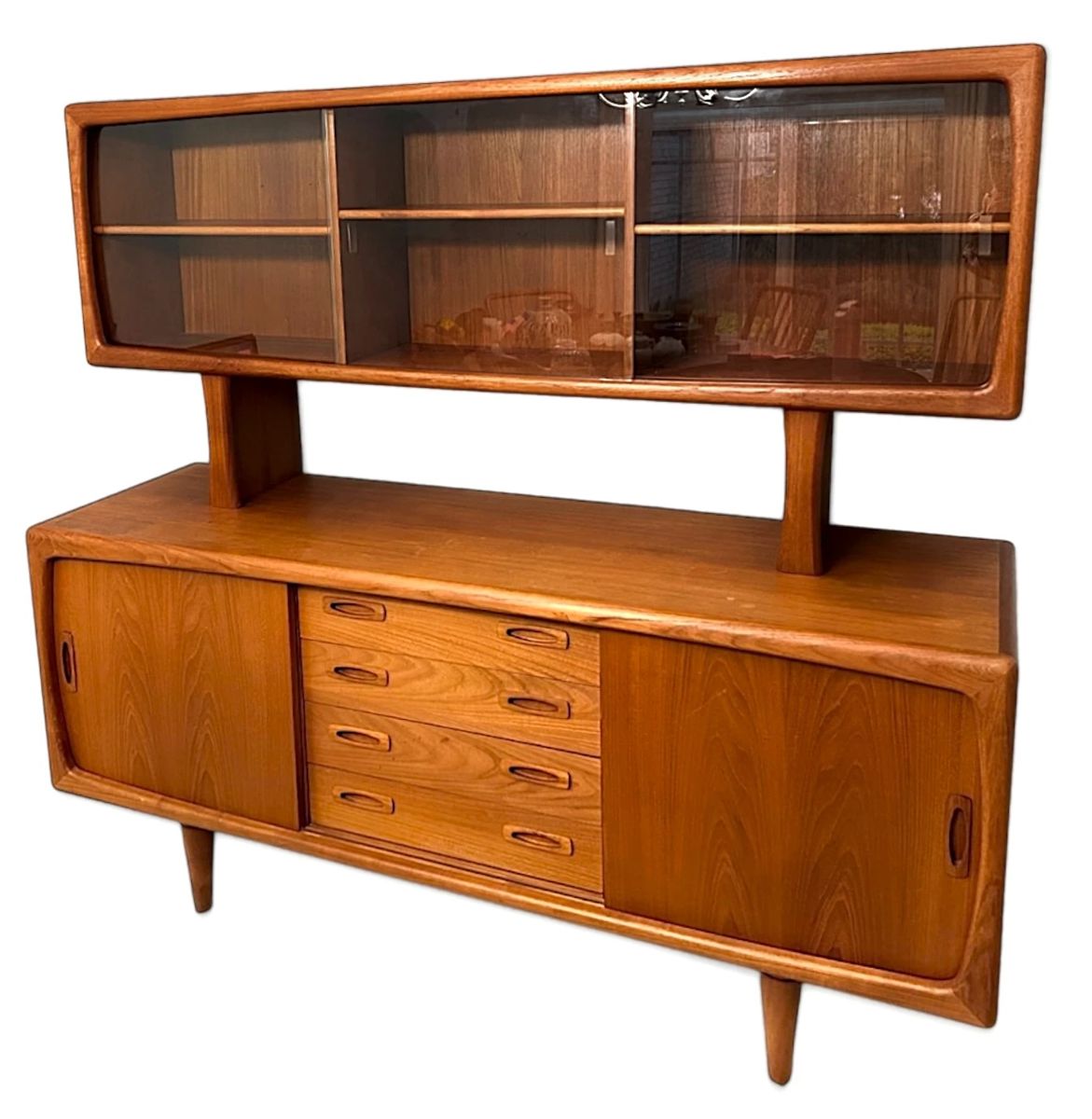 001 Danish MCM Teak Sideboard, Made by H.P. Hansen