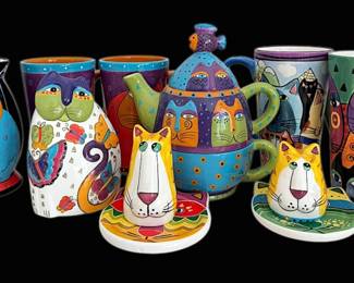 Bella Casa, Catzilla Cat Mugs, Teapot And More