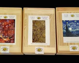 Artifact Wooden Jigsaw Puzzles, Set of 3 Van Gogh, Randal Spangler, More