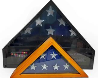 New American Flag Display Cases
