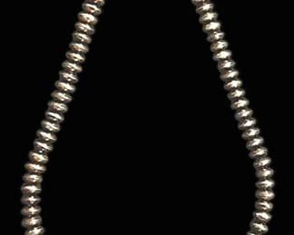 Navajo Silver Beaded Necklace
