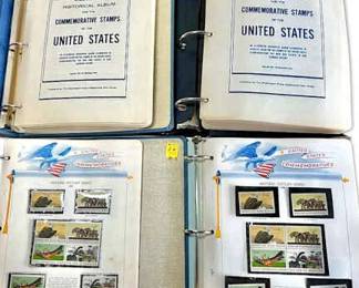 Two Sets of Commemorative Stamp Albums