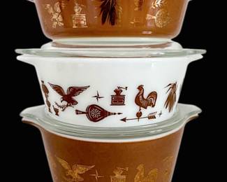 Pyrex Early American Casserole Dishes