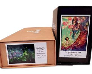 Stumpcraft Wooden Jigsaw Puzzles, Set of 2 Steve Driscoll Monique Munoz