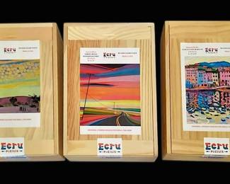 Ecru Wooden Jigsaw Puzzles, Set of 3 Grant Haffner, Maurice Denis, More