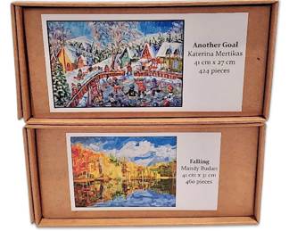 Stumpcraft Wooden Jigsaw Puzzles, Set of 2 Katerina Mertikas Mandy Budan