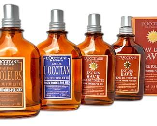 LOccitane Eau de Toilette for Men, Four Bottles One Unused