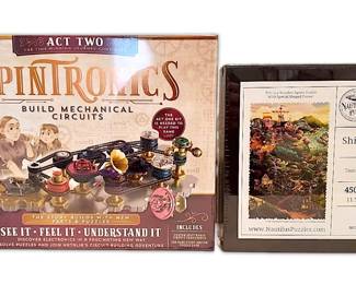 NEW Spintronics Mechanical Circuit Set Nautilus Wooden Jigsaw Puzzle Tom Antonishak