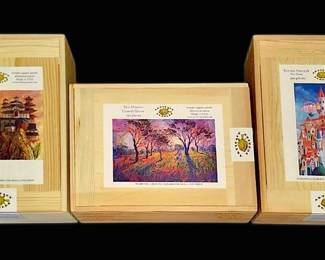 Artifact Wooden Jigsaw Puzzles, Set of 3 Roch Urbaniak, Erin Hanson, More