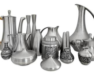 Selangor Pewter Vases, Pitchers And More