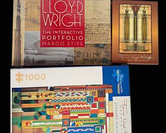 Frank Lloyd Wright The Interactive Portfolio, Art Glass Cards, Jigsaw Puzzle