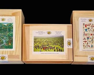 Artifact Wooden Jigsaw Puzzles, Set of 3 Eric Joyner, Allie Sullberg, More