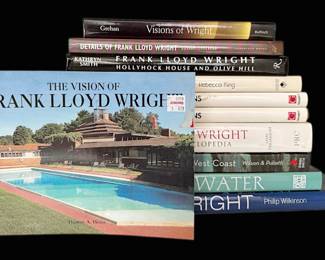 11 Books on Frank Lloyd Wright One Signed by Author