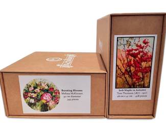 Stumpcraft Wooden Jigsaw Puzzles, Set of 2 Melissa McKinnon Tom Thomson