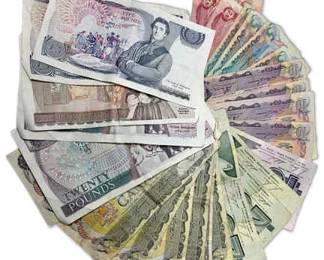 Foreign Currency From Canada 23 Bills England 5 Bills
