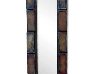 Shimmery Geometric Wall Mirror
