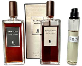 Serge Lutens Fille en Aiguilles, Ambre Sultan, Iris Silver Mist Eau de Parfum