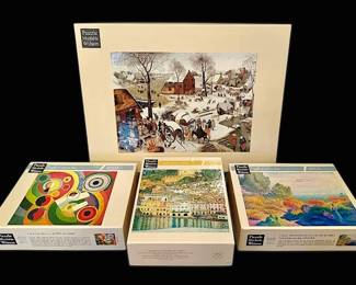 Puzzle Michele Wilson Set of 4 Handmade Jigsaw Puzzles, Made in France