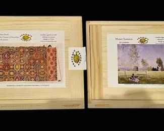 Artifact Wooden Jigsaw Puzzles, Set of 2 Monet Jethro Buck
