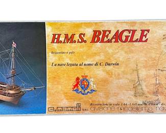 C. Mamoli 1 64 Scale H.M.S. Beagle Ship Model