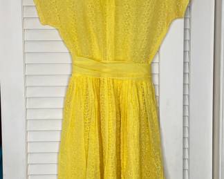 Vintage sheer lace dress 