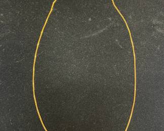 18k gold box chain necklace