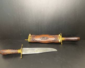 Double sided sword knife vtg