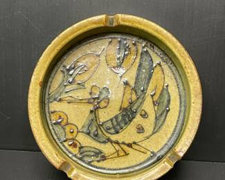 Vintage stoneware ashtray