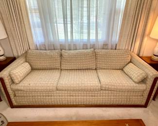 Mid Century upholstered sofa