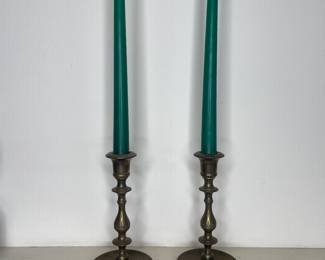 Brass candlesticks