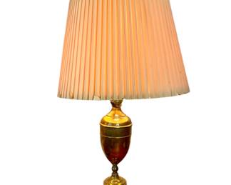 Brass table lamp vintage